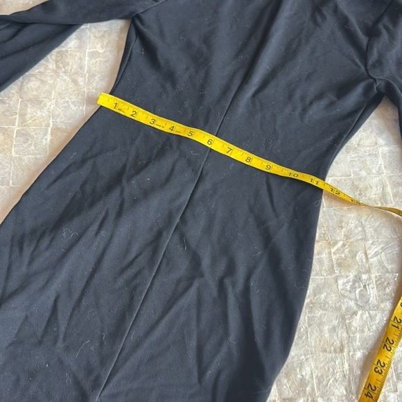 Chrissy Teigen x Revolve Get Low Midi Dress XS NEW black LBD soft jersey - Picture 9 of 10